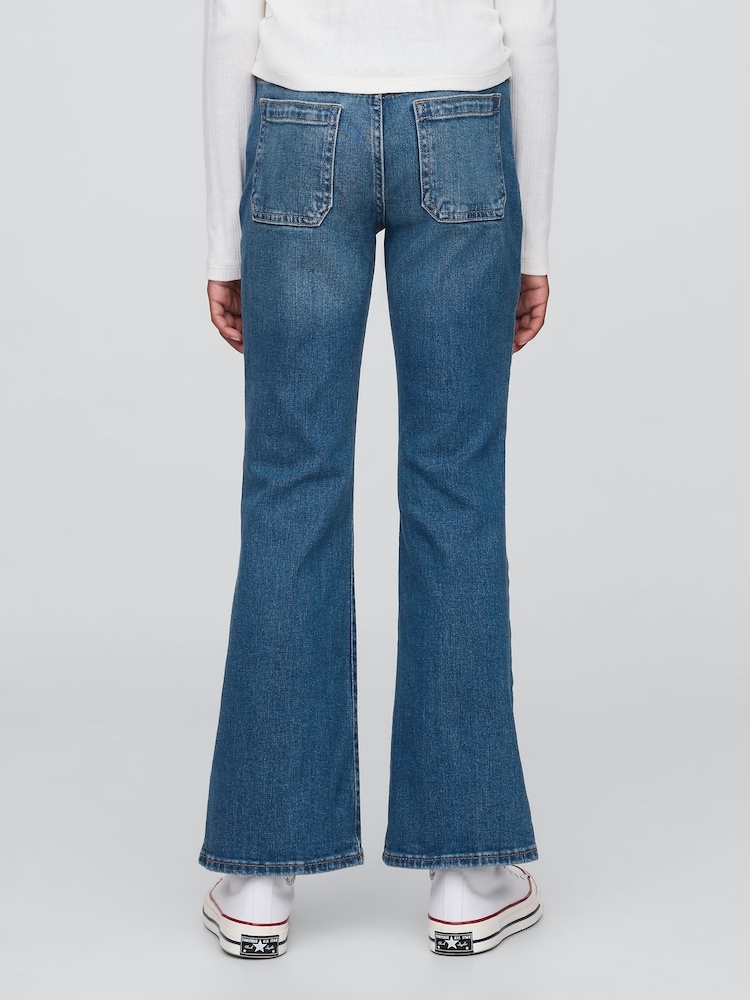 Gap Blue High Rise 70s Flare Jeans (5-13yrs) (5-13yrs) - Image 2 of 6