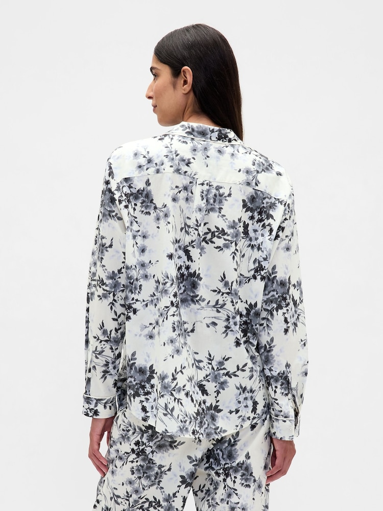 Gap White Poplin Pyjama Shirt - Image 2 of 4