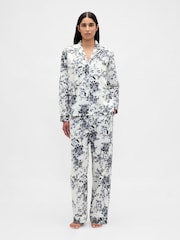 Gap White Poplin Pyjama Shirt - Image 3 of 4