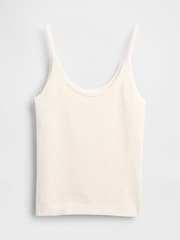 Gap White Soft Touch Cropped Knit Vest Top - Image 1 of 2