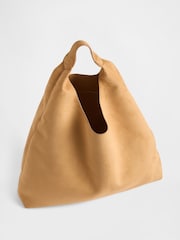 Gap Brown Vegan Suede Slouchy Tote Bag - Image 2 of 3
