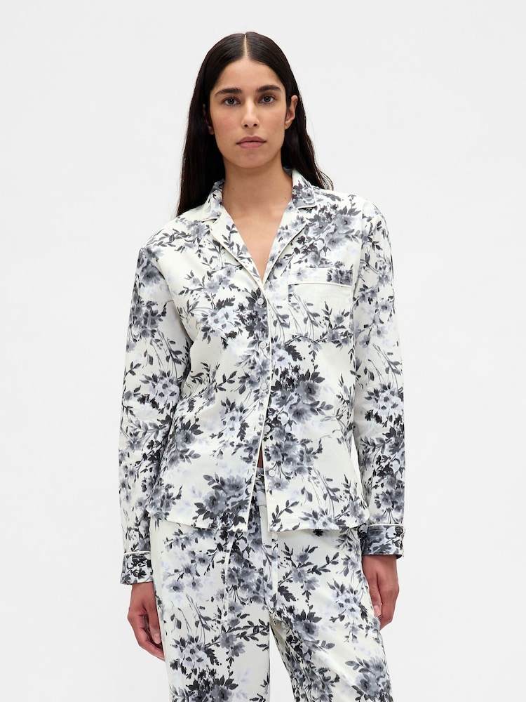 Gap White Poplin Pyjama Trousers - Image 1 of 5