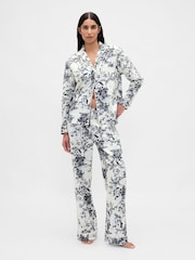 Gap White Poplin Pyjama Trousers - Image 3 of 5