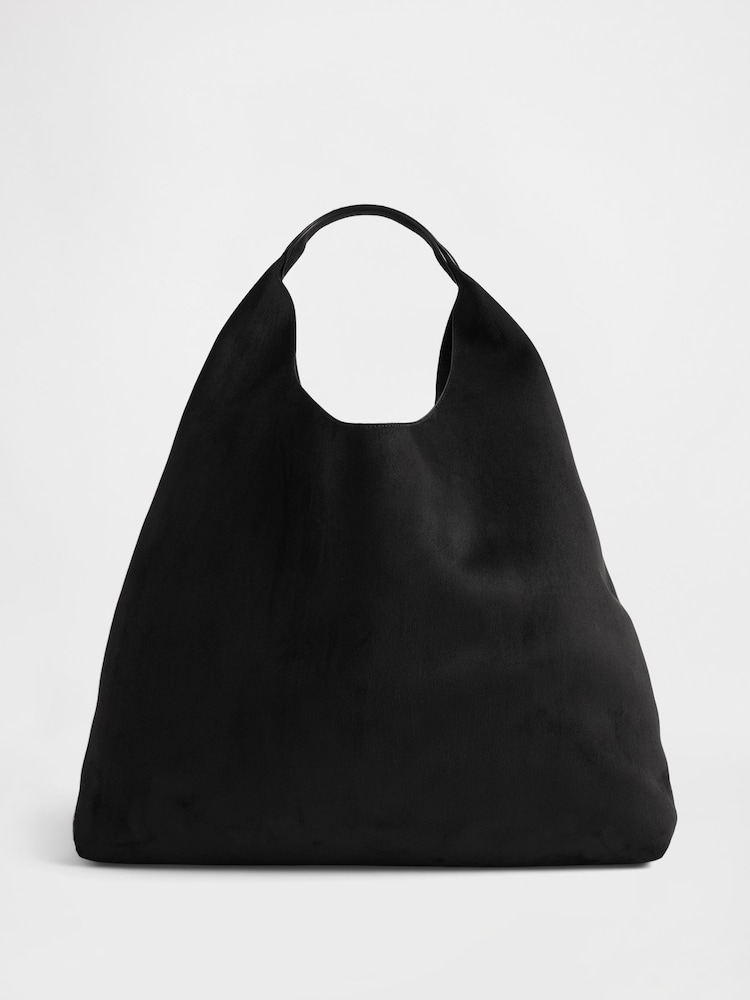 Gap Black Vegan Suede Slouchy Tote Bag - Image 1 of 1