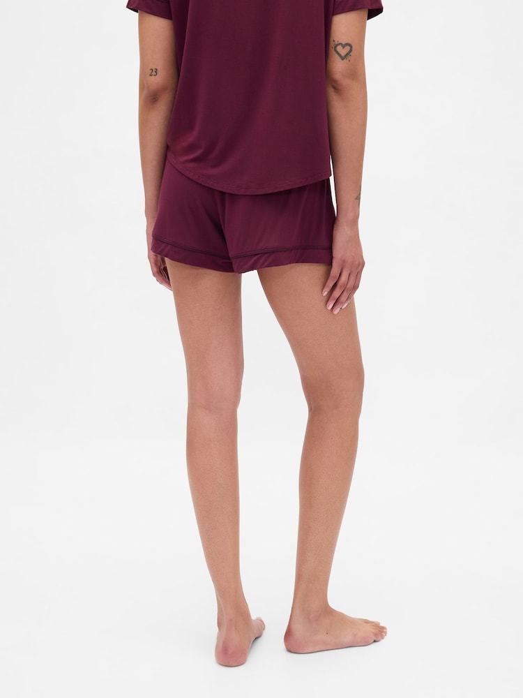 Gap Red Modal Pyjamas Shorts - Image 2 of 5