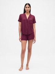 Gap Red Modal Pyjamas Shorts - Image 4 of 5