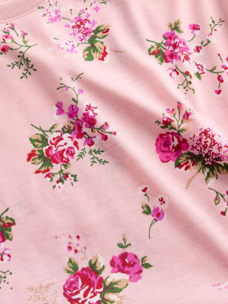 Gap Pink Floral Pyjama Shorts Set (6-13yrs) (6-13yrs) - Image 3 of 3 Gap Pink Floral Pyjama Shorts Set (6-13yrs) (6-13yrs) - Image 3 of 3