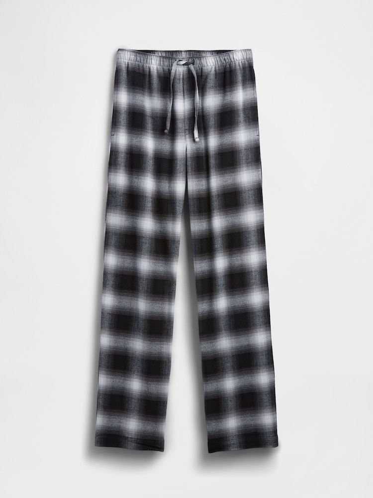 Gap Black Relaxed Flannel Pyjama Trousers - Image 4 of 4