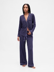 Gap Blue Modal Pyjamas Shirt - Image 3 of 3