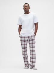 Gap White Flannel Pyjama Bottoms - Image 1 of 4