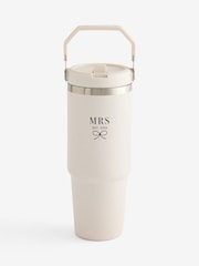 Cream Est 2026 Wedding Mrs Water Bottle - Image 3 of 3