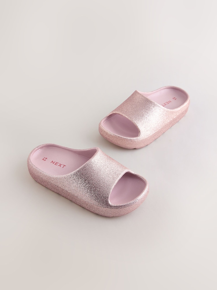 Rose Gold Glitter Sliders - Image 1 of 5 Rose Gold Glitter Sliders - Image 1 of 5