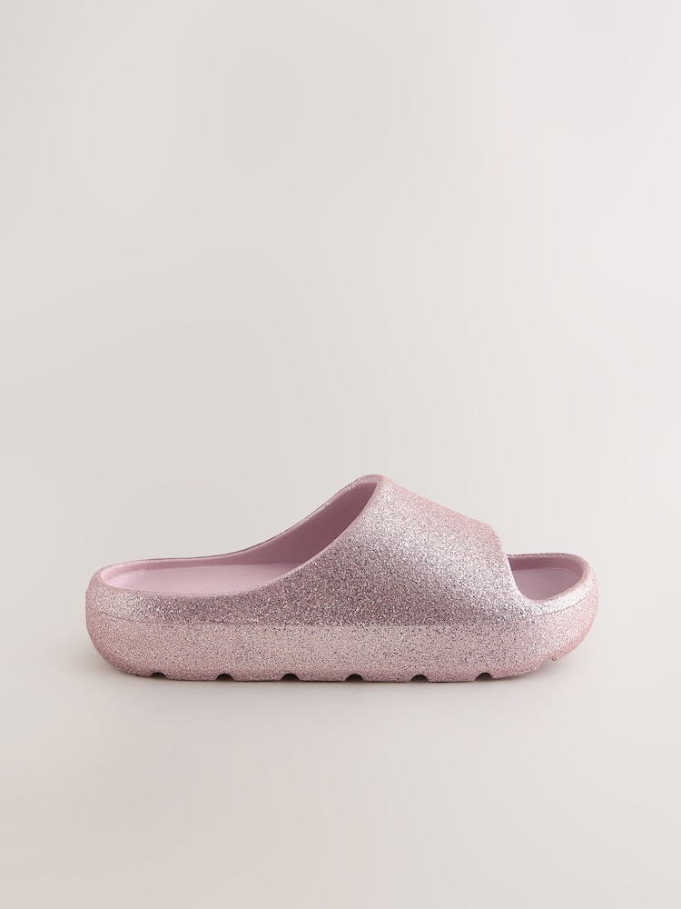 Rose Gold Glitter Sliders - Image 2 of 5 Rose Gold Glitter Sliders - Image 2 of 5