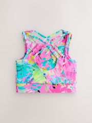 Кызгылт/Көп Animal - Спорттук Cropped Top (5-16жыл) - 4ичинен 2 сүрөт