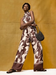 Ro&Zo Swirl Border Print Trousers - Imagem 4 de 6