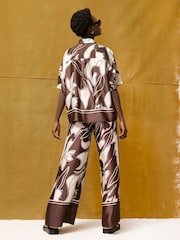 Ro&Zo Swirl Border Print Trousers - Imagem 6 de 6