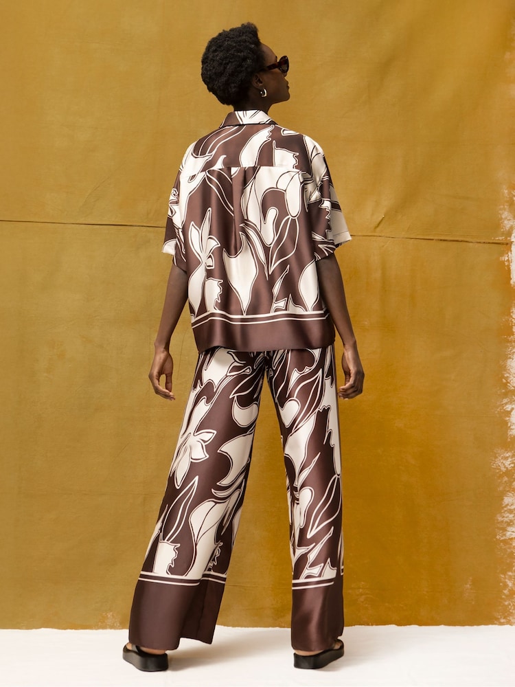 Ro&Zo Swirl Border Print Trousers - Imagem 6 de 6