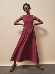 Ro&Zo Red Petite Mixed Media Sleeveless Dress - Image 3 of 5