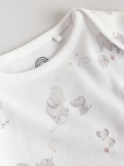 Grey Elephant Short Sleeve Baby Bodysuits 5 Pack - Image 11 of 13