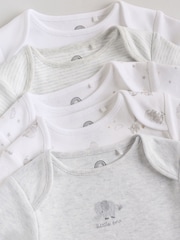 Grey Elephant Short Sleeve Baby Bodysuits 5 Pack - Image 13 of 13
