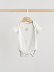 Grey Elephant Short Sleeve Baby Bodysuits 5 Pack - Image 6 of 13