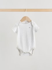 Grey Elephant Short Sleeve Baby Bodysuits 5 Pack - Image 7 of 13
