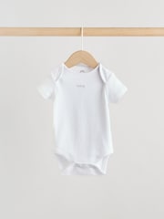Grey Elephant Short Sleeve Baby Bodysuits 5 Pack - Image 8 of 13