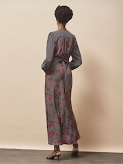Ro&Zo Red Petite Floral Print And Spot Mix And Match Dress - Image 5 of 5