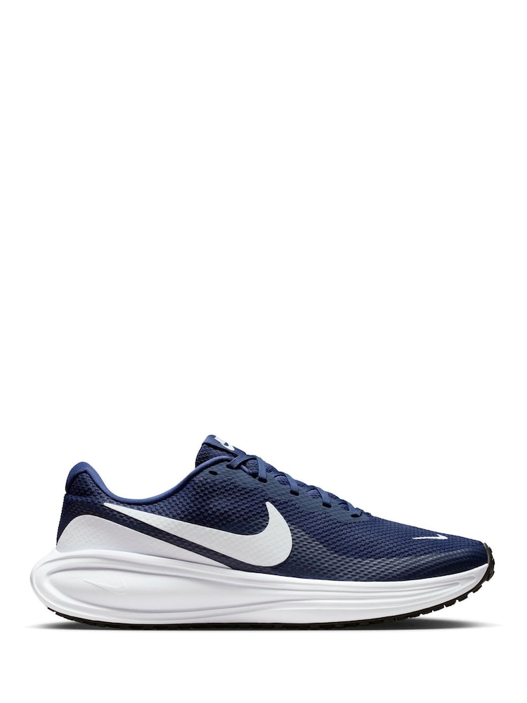 Nike Blue/White Revolution 8 Road Running Trainers - Image 1 of 11 Nike Blue/White Revolution 8 Road Running Trainers - Image 1 of 11