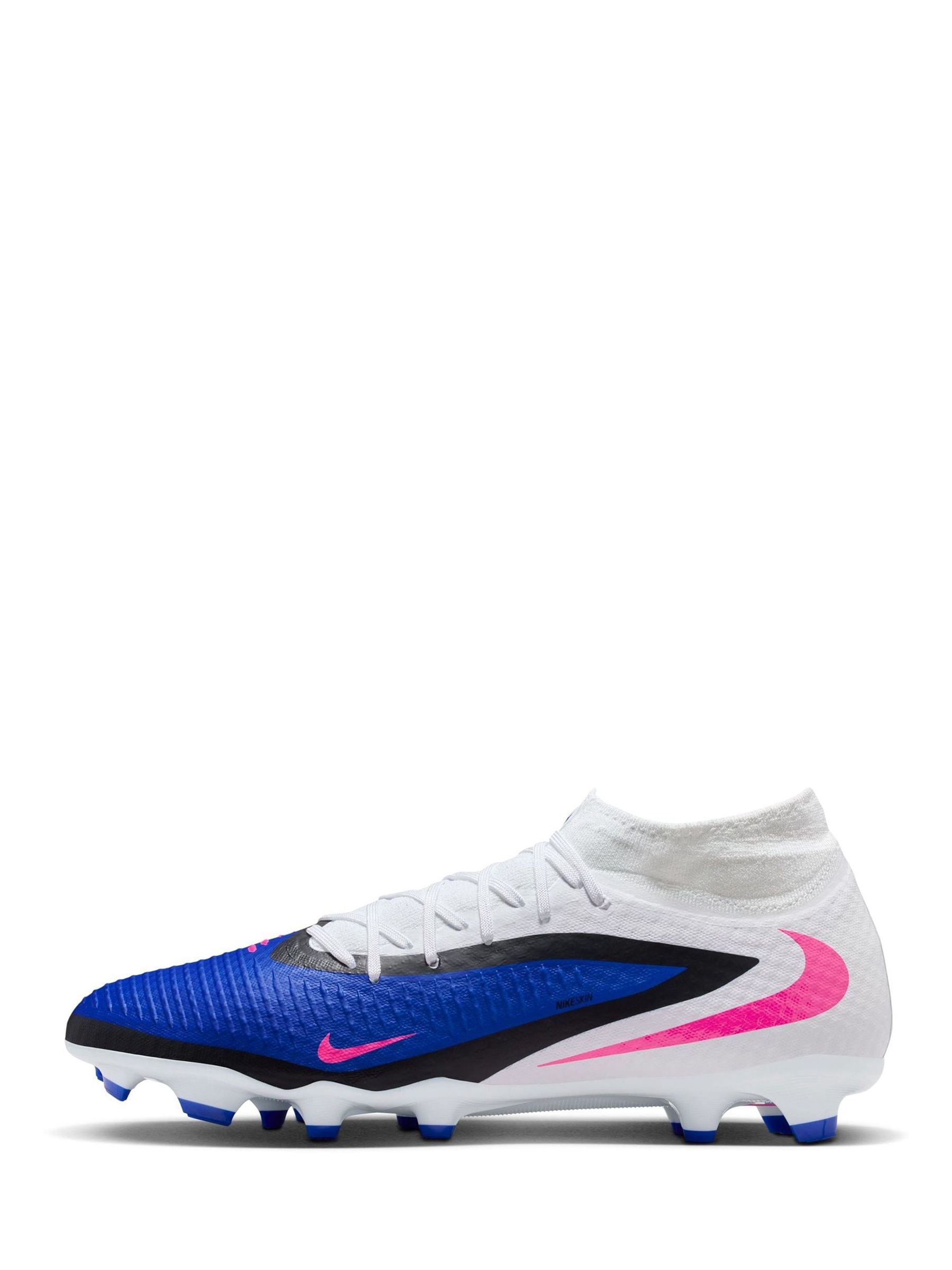 Cumpără Albastru/Alb - Ghete de fotbal Nike Phantom pentru