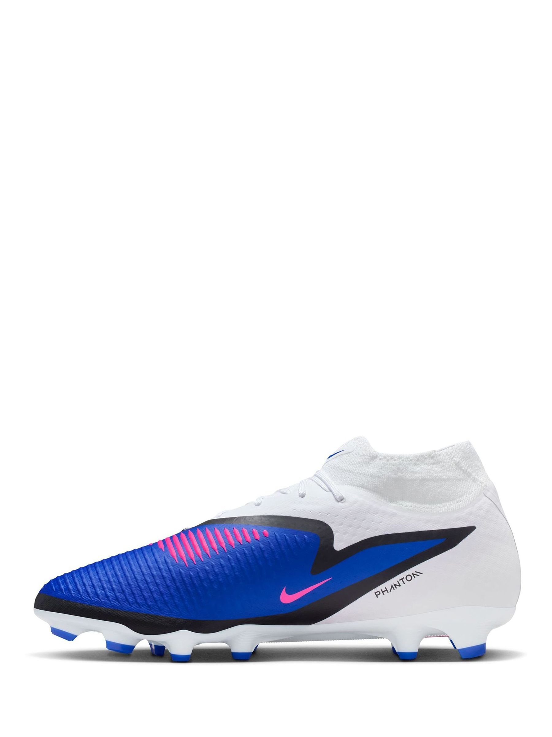 Buy Nike Blue/White Phantom Multi Ground Football Boots from Next