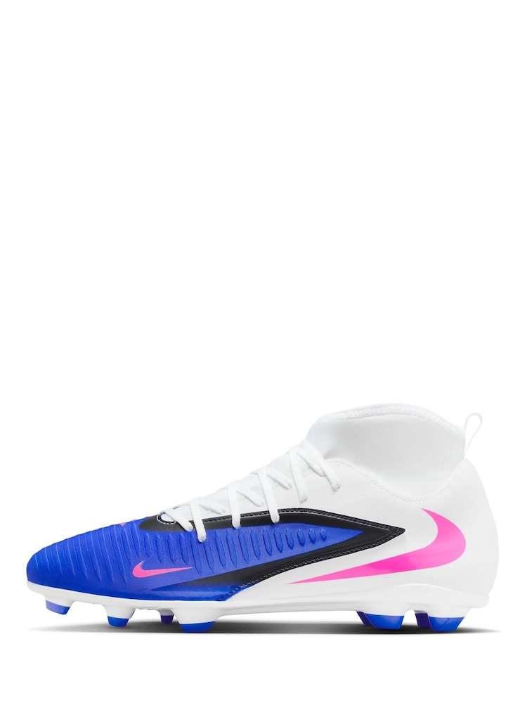 Nike Blue/White Phantom Multi Ground Football Boots - Image 2 of 10
