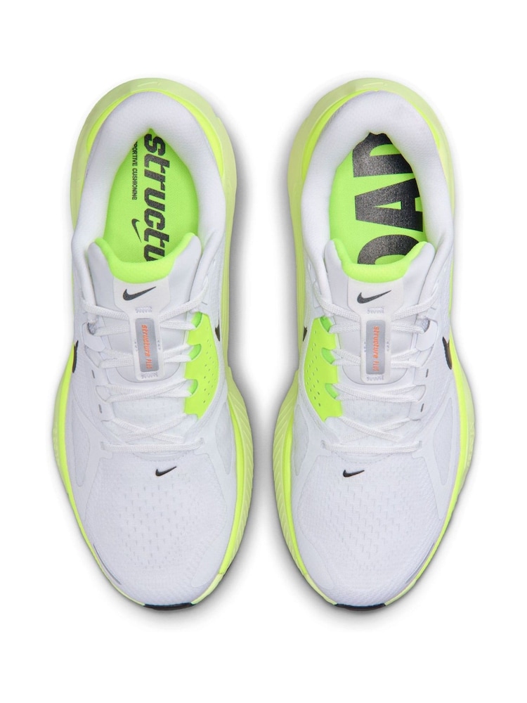 Nike Yellow/White Structure Plus Running Trainers - Image 11 of 11