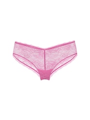 Victoria's Secret Playful Rose Pink Cheeky Rose Lace Knickers - Image 4 of 4