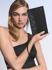 Victoria's Secret Black Diamanté Large Wristlet Pouch - Image 1 of 4