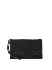 Victoria's Secret Black Diamanté Large Wristlet Pouch - Image 2 of 4