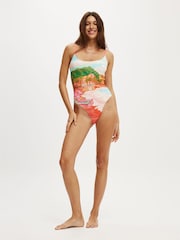 Cotton On Thin Strap Bajo Scoop Cheeky Swimsuit - Imagen 4 de 4
