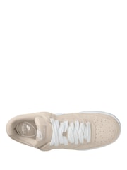 Nike Brown/White Court Vision Low Fat Laced Trainers - Image 8 of 11