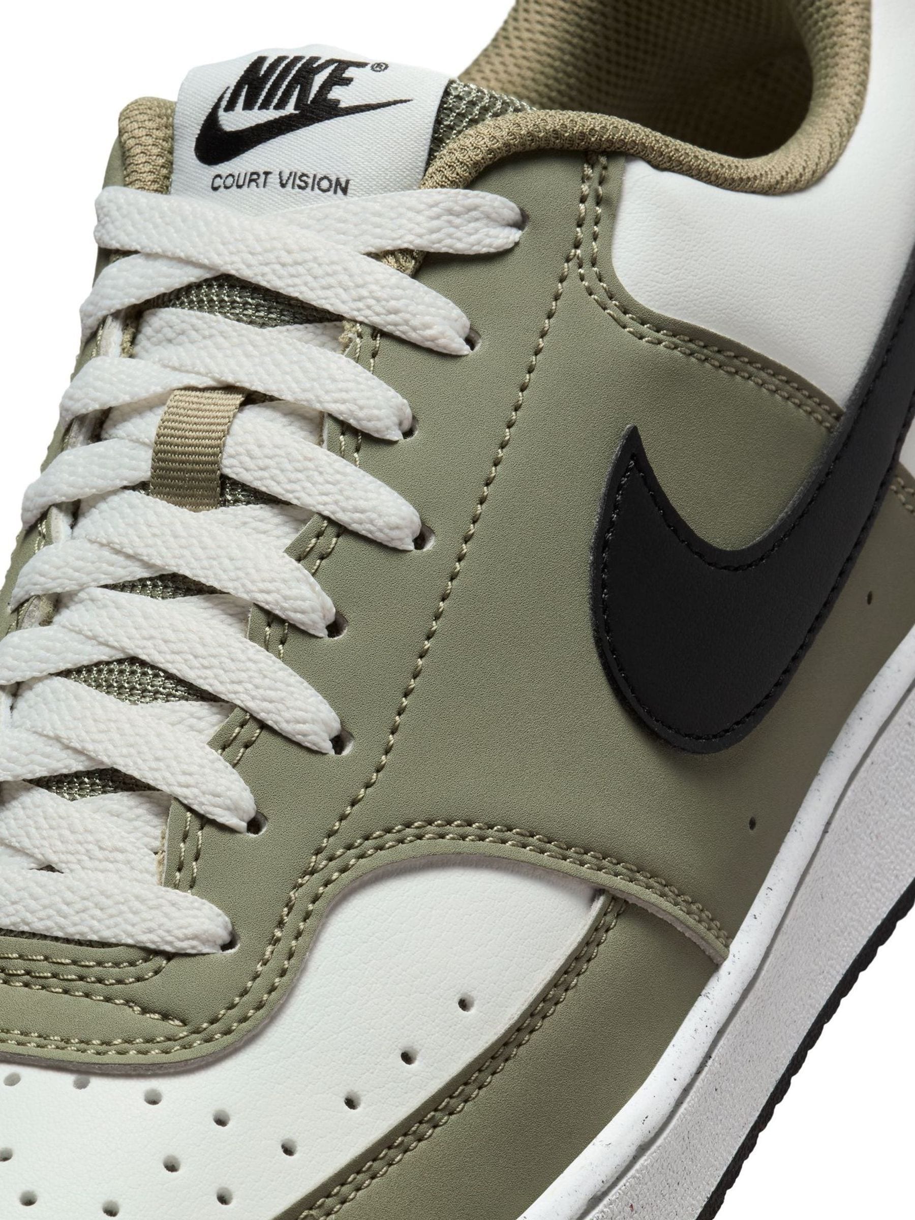 Buy Nike Green/White Court Vision Low Trainers from Next South Africa
