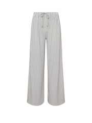 M&Co Blue Stripe Wide Leg Trousers - Image 1 of 1