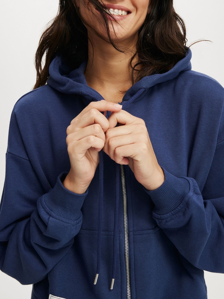 Cotton On Oversized Classic Fleece Zip Through Hoodie - Imagen 4 de 4
