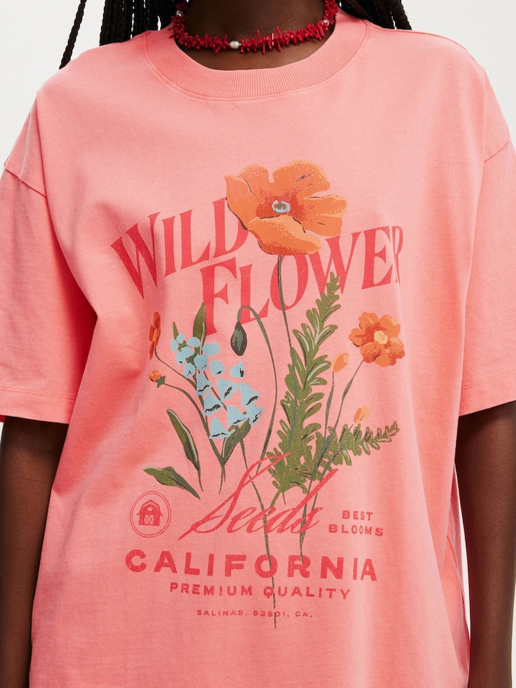 Naranja - Cotton On Boxy Graphic Print T-Shirt - Imagen 4 de 4