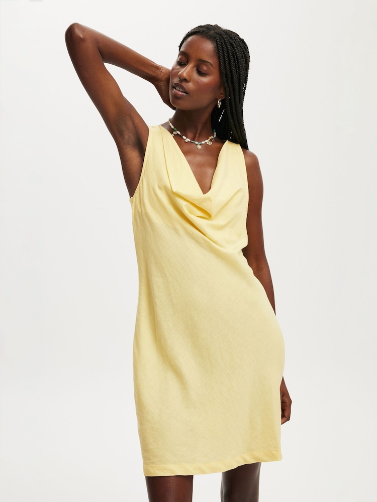 Amarillo - Cotton On Haven Cowl Neck Mini Dress - Imagen 1 de 4