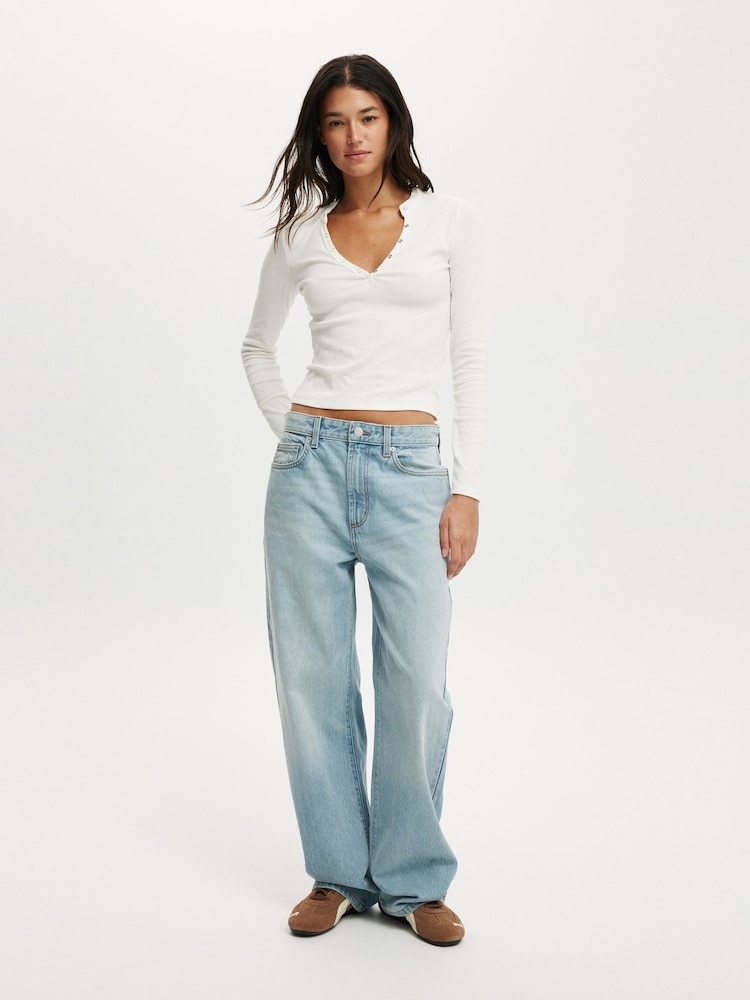 Azul - Cotton On 91 Straight Jeans - Imagen 1 de 5