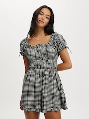 Negro - Cotton On Sadie Button Through Playsuit - Imagen 1 de 4