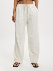 Natural - Cotton On Haven Wide Leg Trousers - Imagen 1 de 5