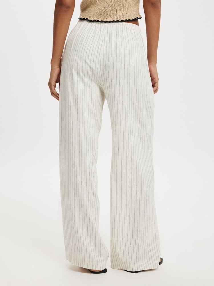 Natural - Cotton On Haven Wide Leg Trousers - Imagen 2 de 5