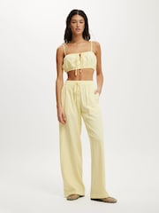 Cotton On Yellow Haven Wide Leg Trousers - Image 3 of 5