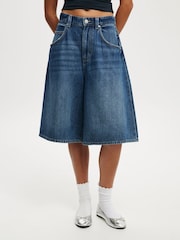 Azul - Cotton On Lyocell Wide Denim Jeans - Imagen 1 de 6