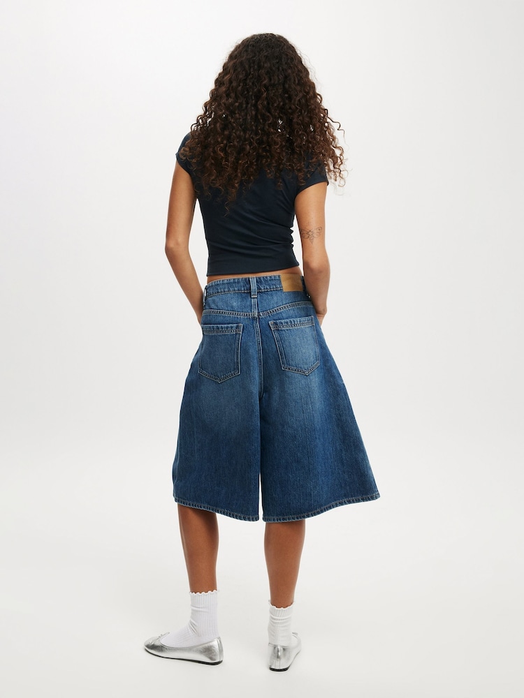 Azul - Cotton On Lyocell Wide Denim Jeans - Imagen 2 de 6